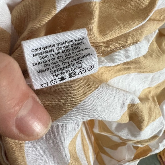 BIRD & KNOLL
Donatella One-shoulder Cotton Maxi Dress In Sand, size small - Picture 5 of 6